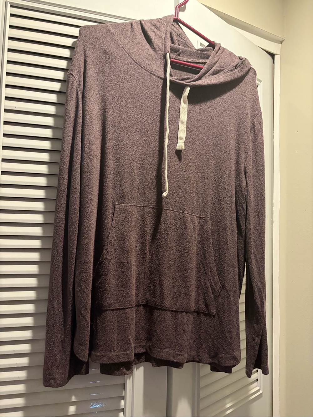 ZYIA Men's Hooded Pullover in Dusty Mauve